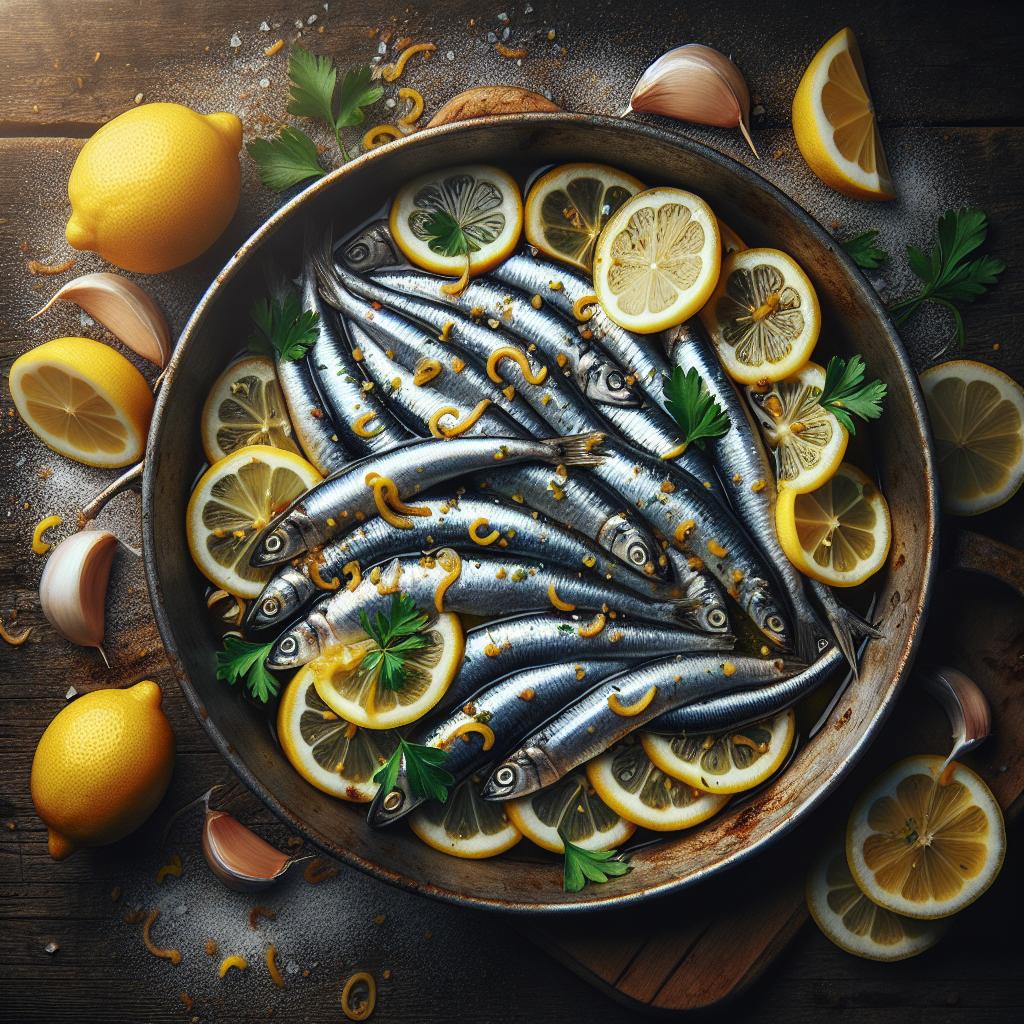 Anchoas al limón