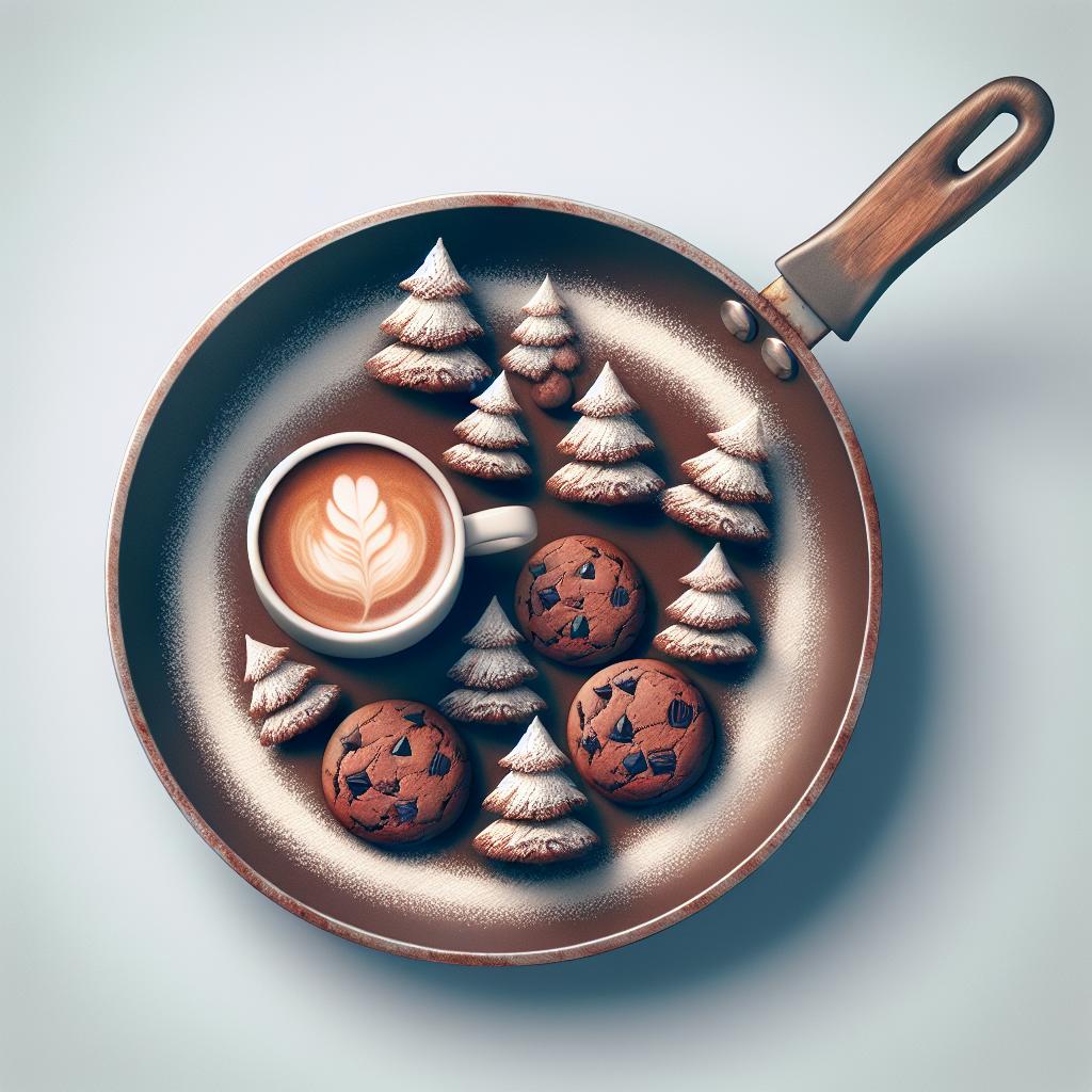 Arbolitos de galletas de cacao