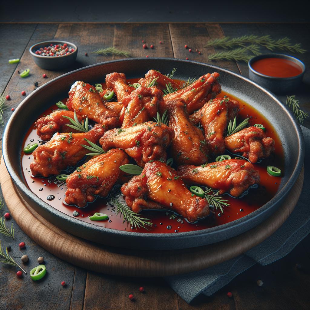 Alitas de pollo fritas