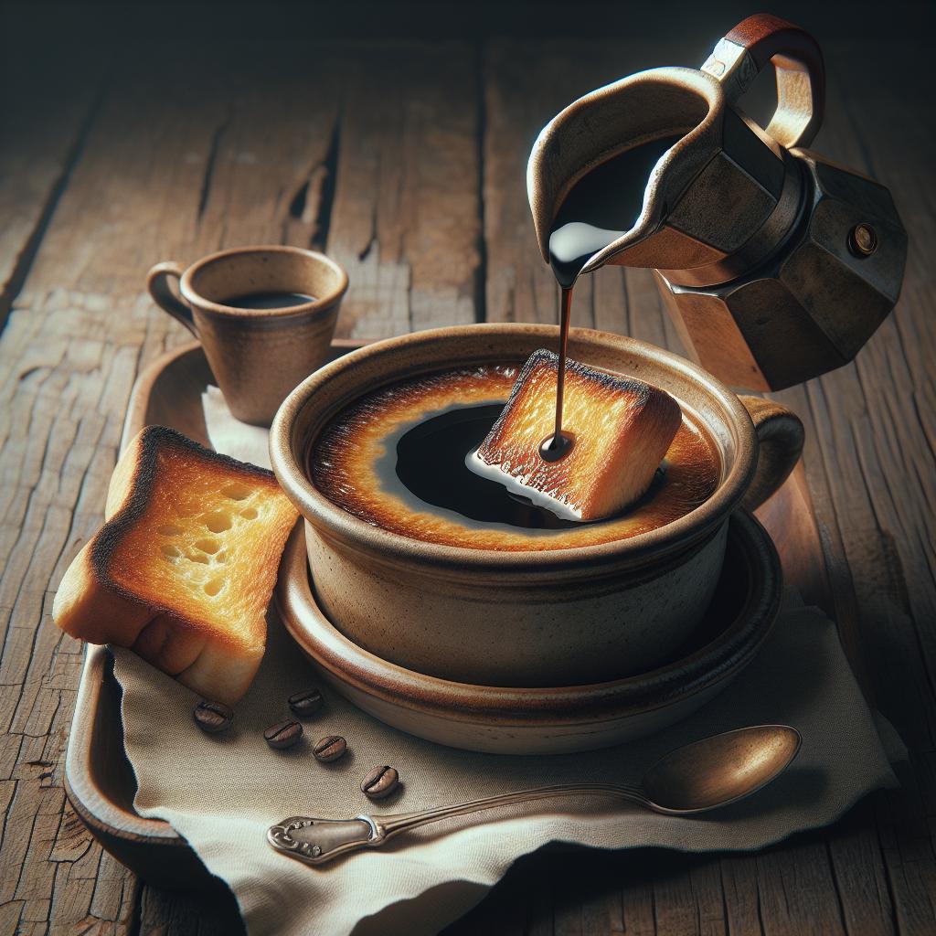 Biscottata caliente al café