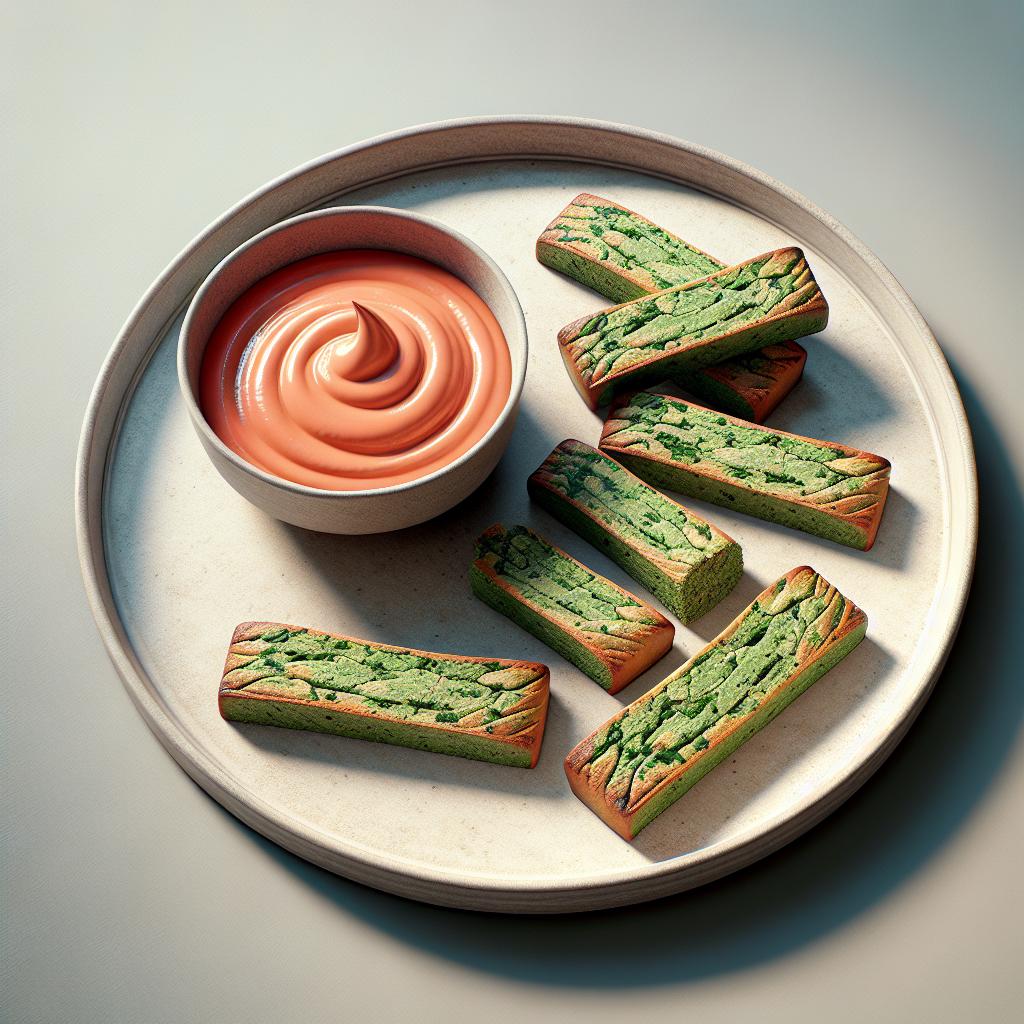 Galletas de espinacas con crema de salmón