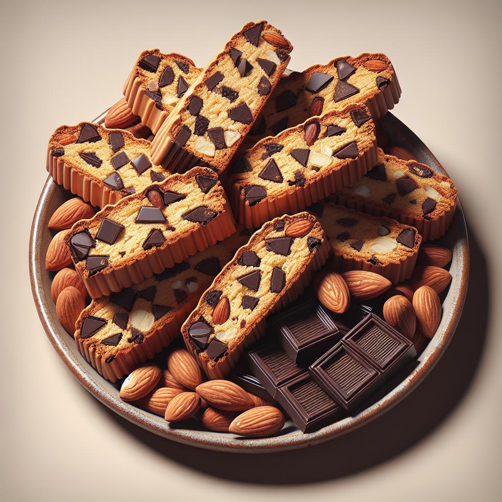 Galletas de chocolate y almendras