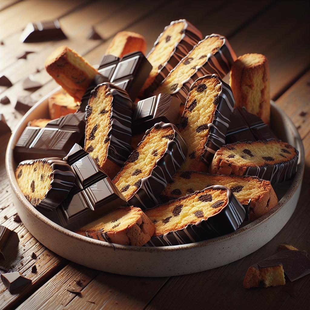 Galletas de coco cubiertas de chocolate
