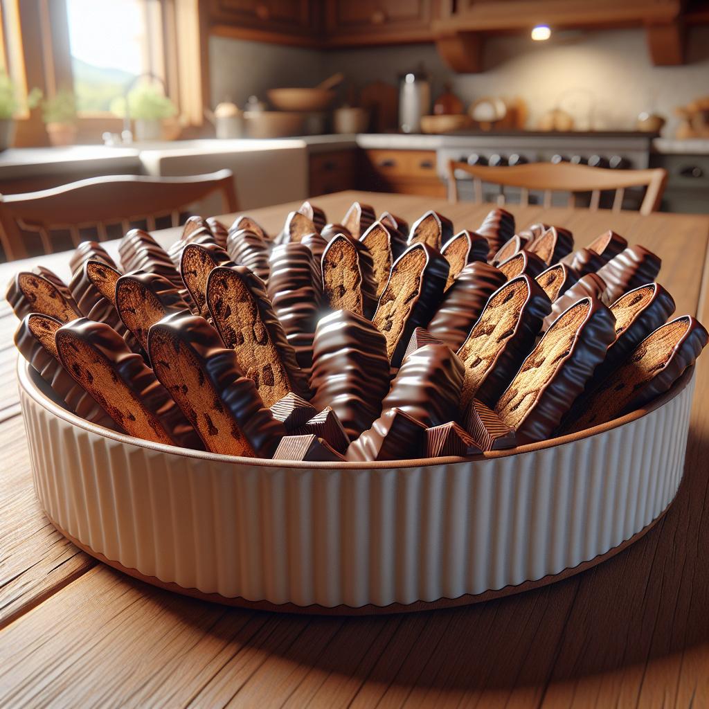 Galletas para mojar de chocolate