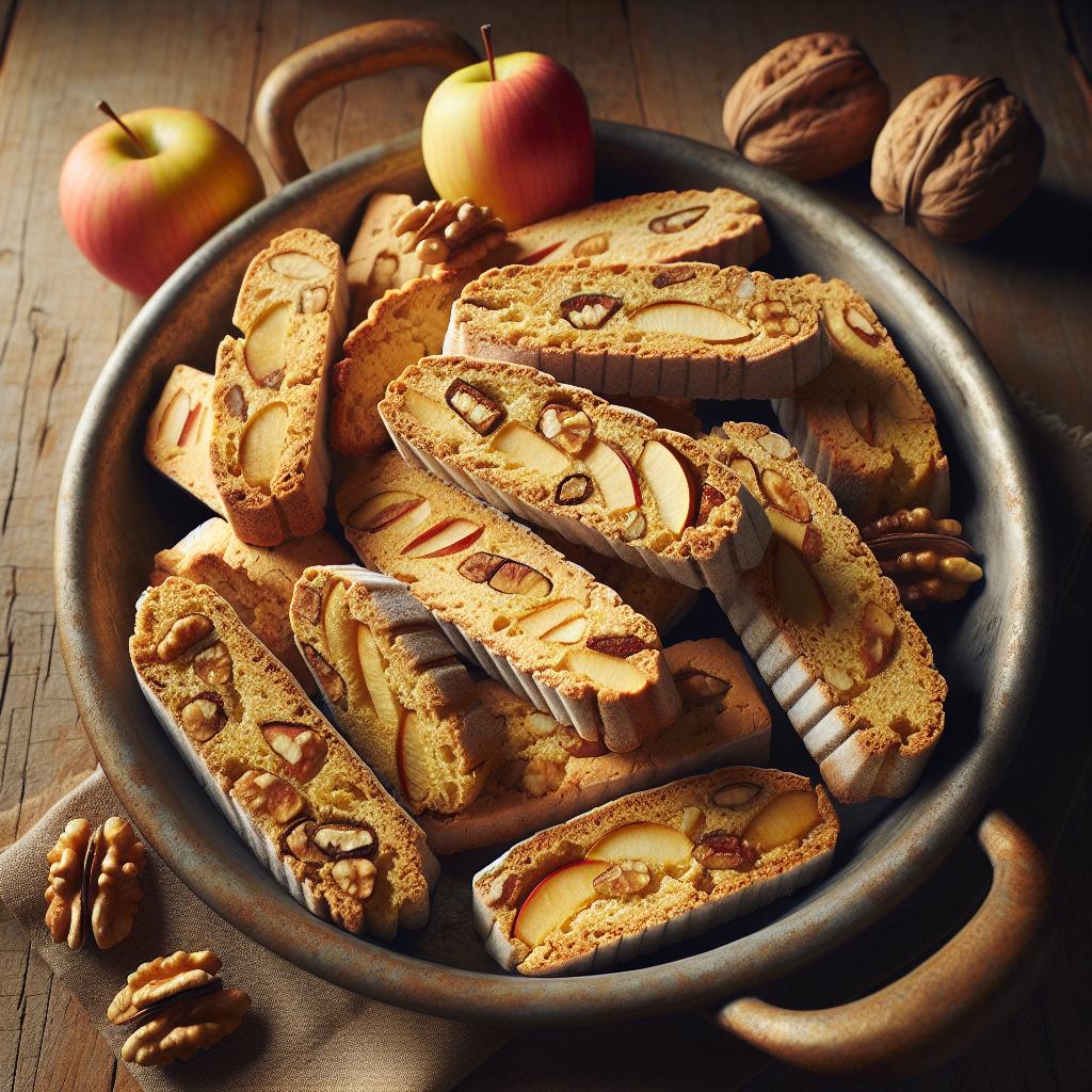 Galletas de manzana y nueces