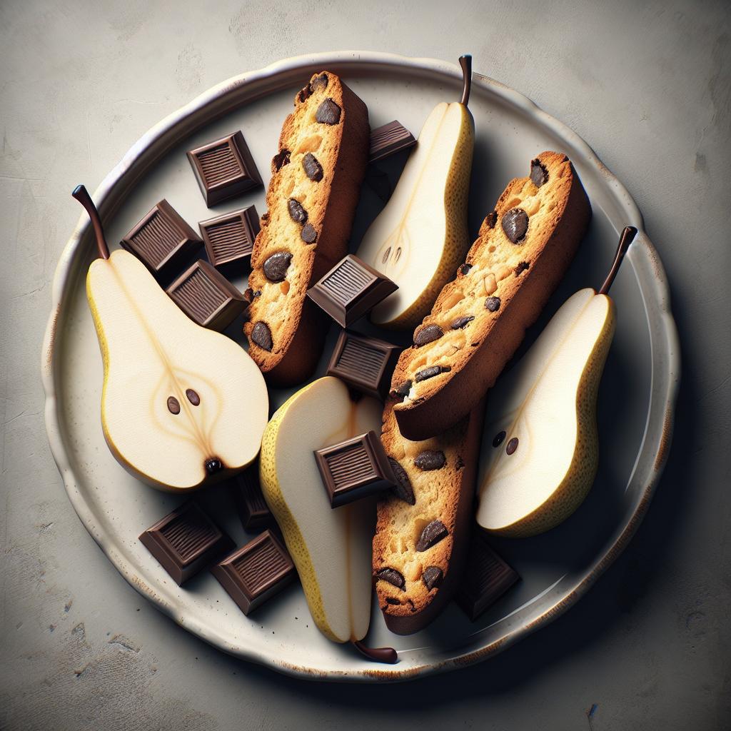 Galletas de pera y chocolate