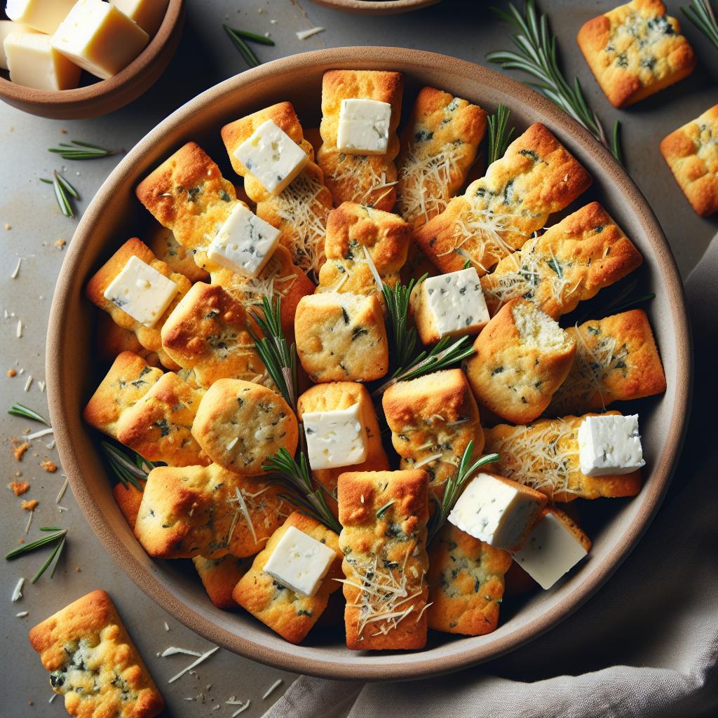 Galletas saladas de ricotta y queso