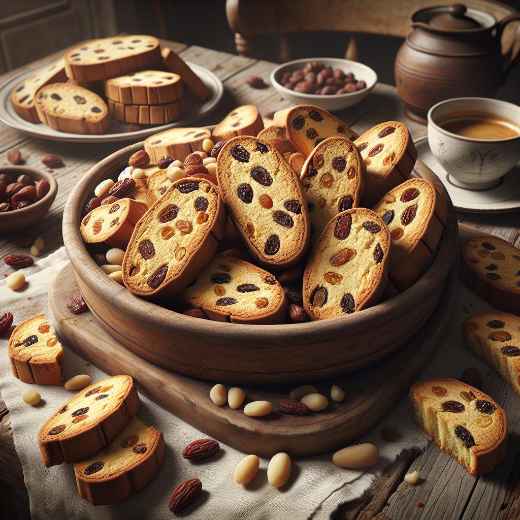 Galletas de pasas y piñones