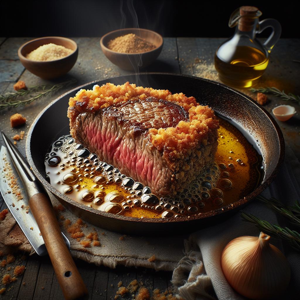 Bistec empanado
