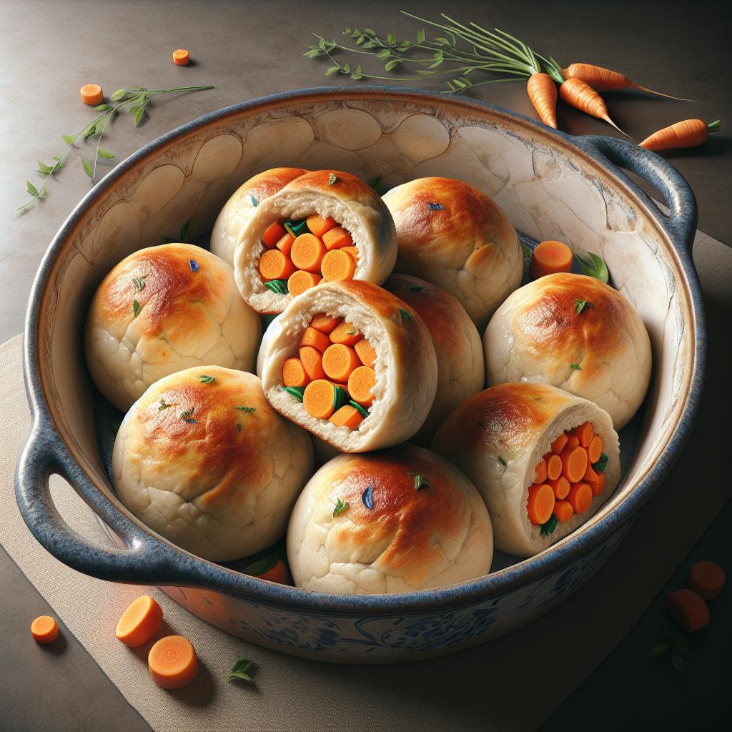 Bocconcini de pan con zanahorias