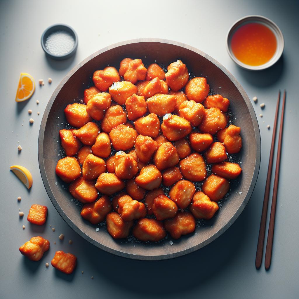 Bocconcini de pollo a la naranja