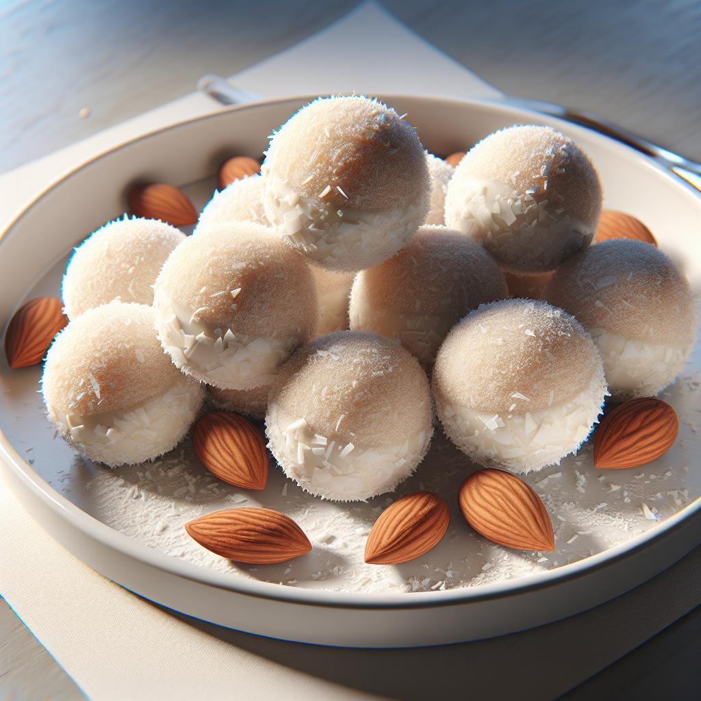 Bon bon de okara de almendras y coco