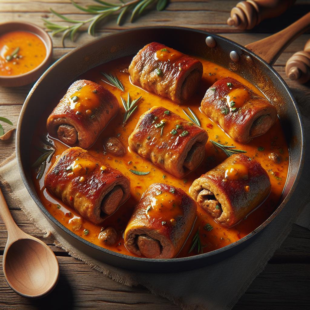 Braciole en salsa de naranja
