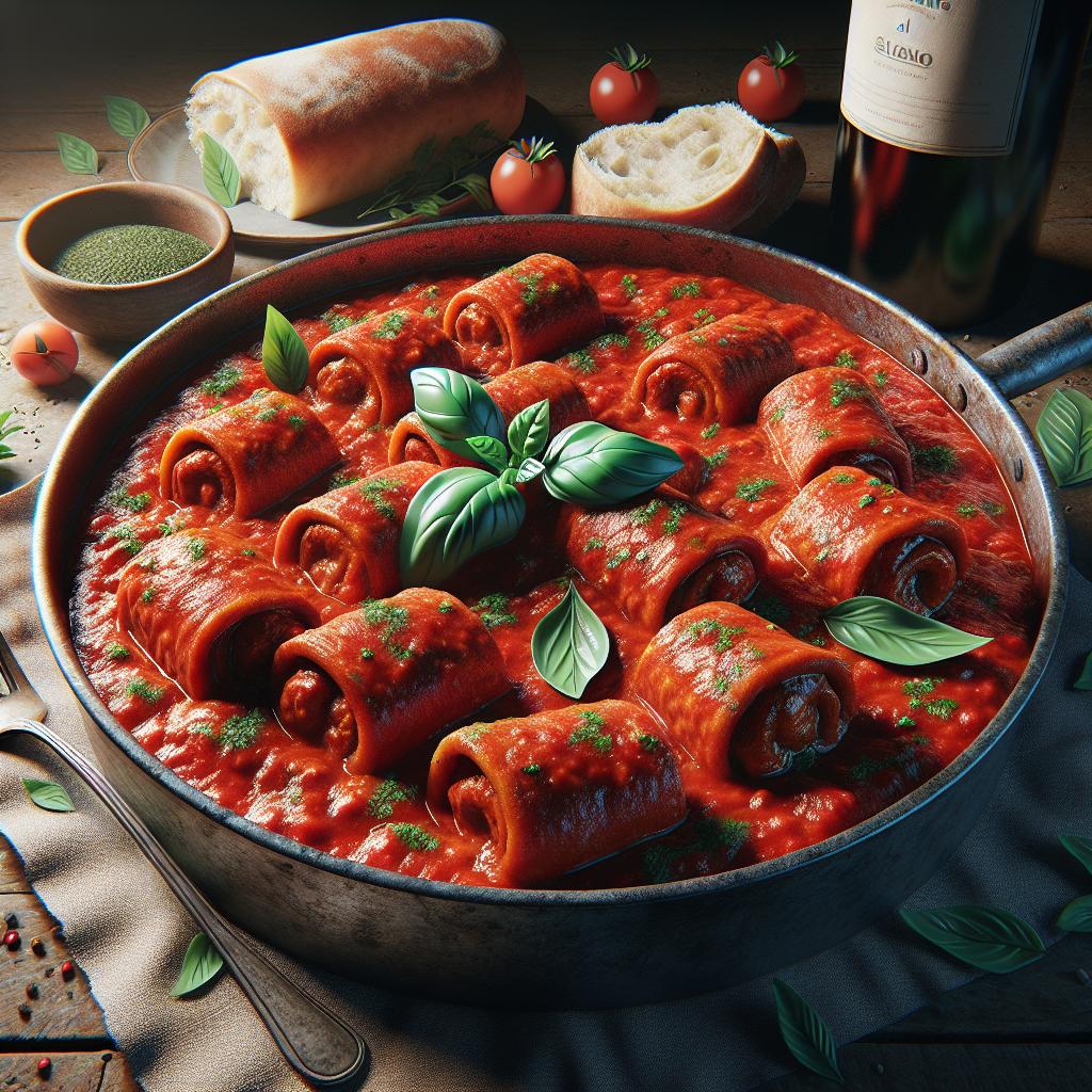 Braciole napolitanas al sugo