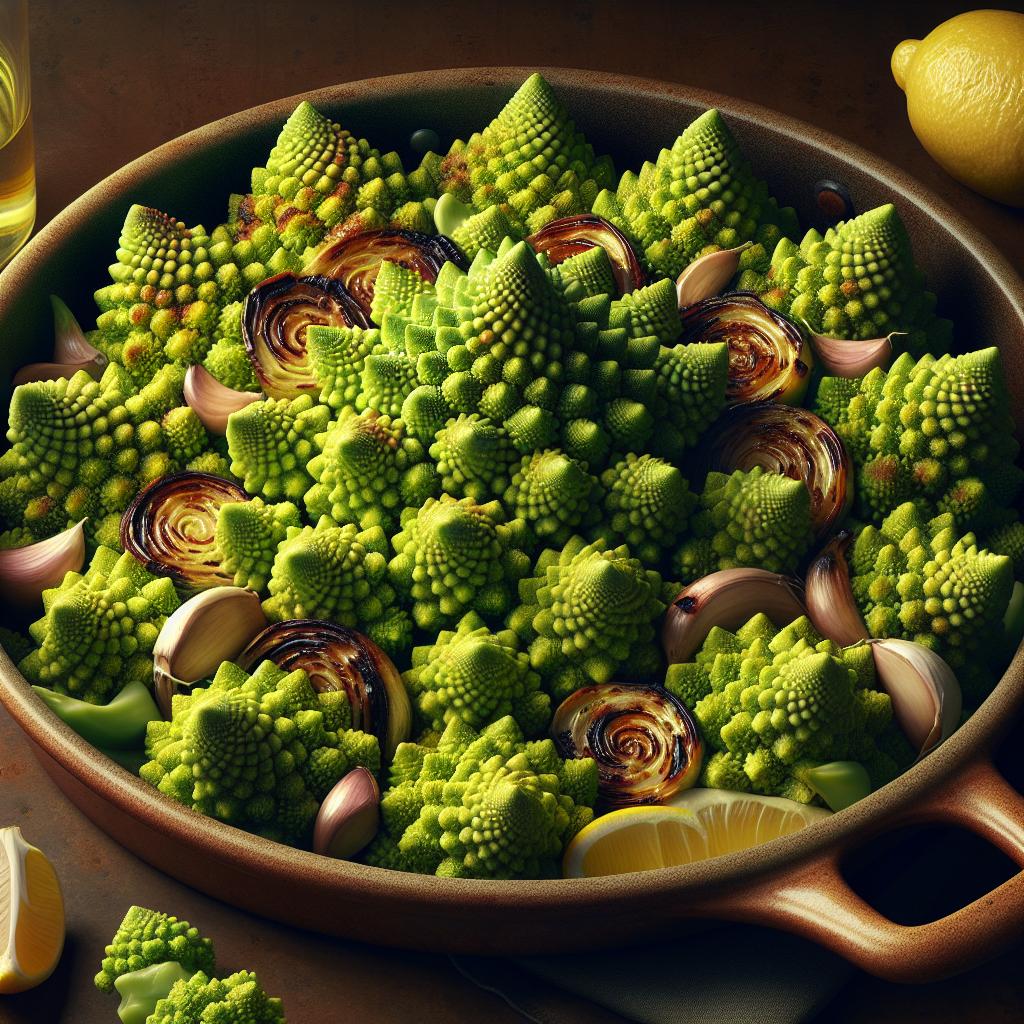 Brócoli romanesco al horno