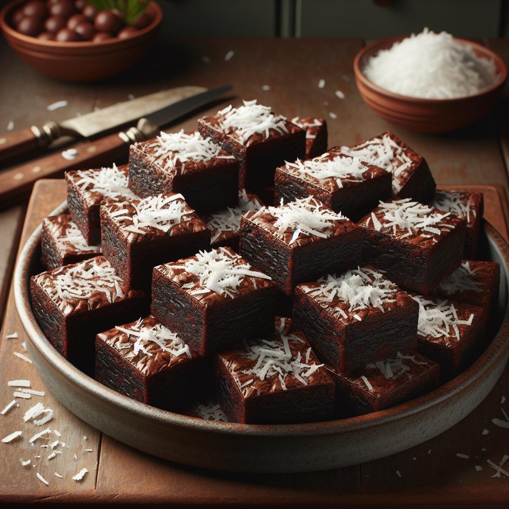 Brownies de coco