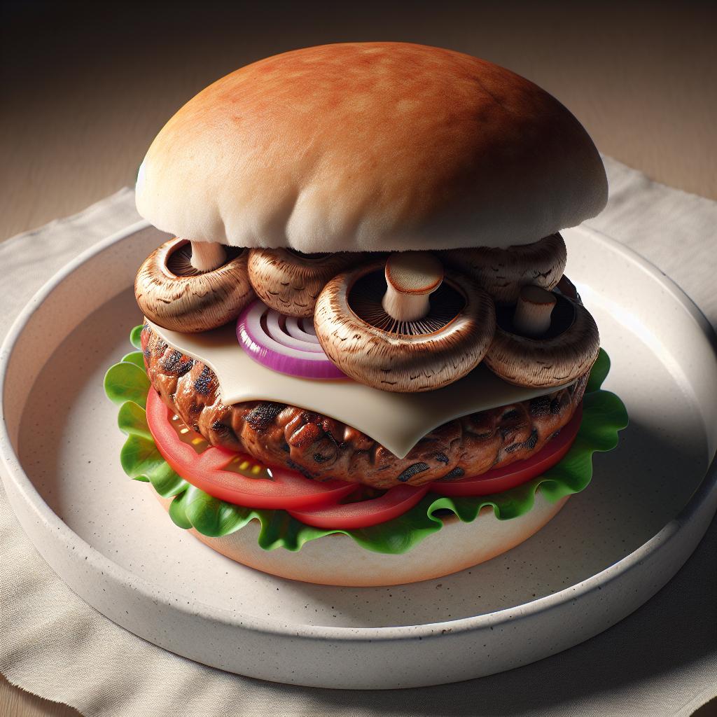 Burger de champiñones