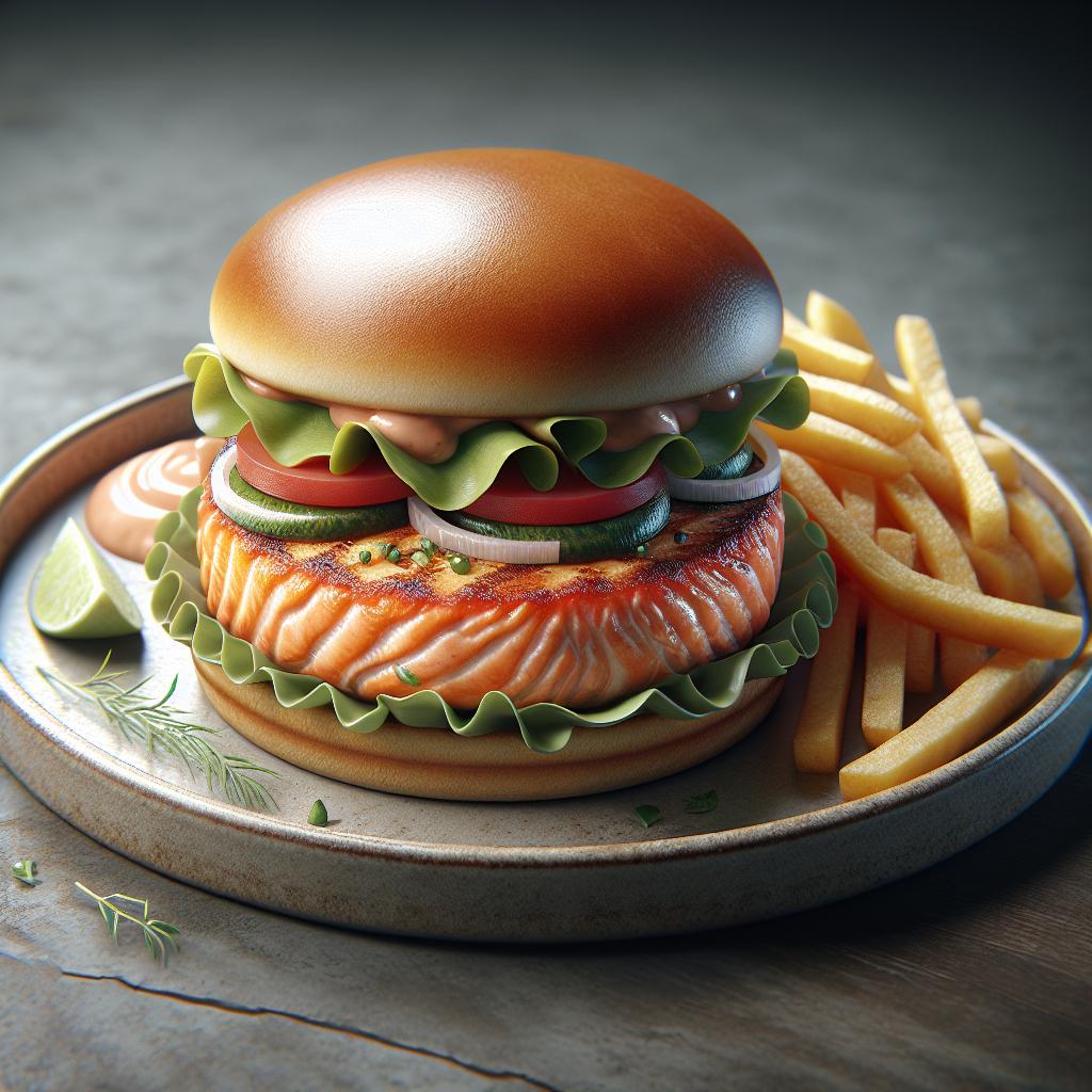 Burger de salmón