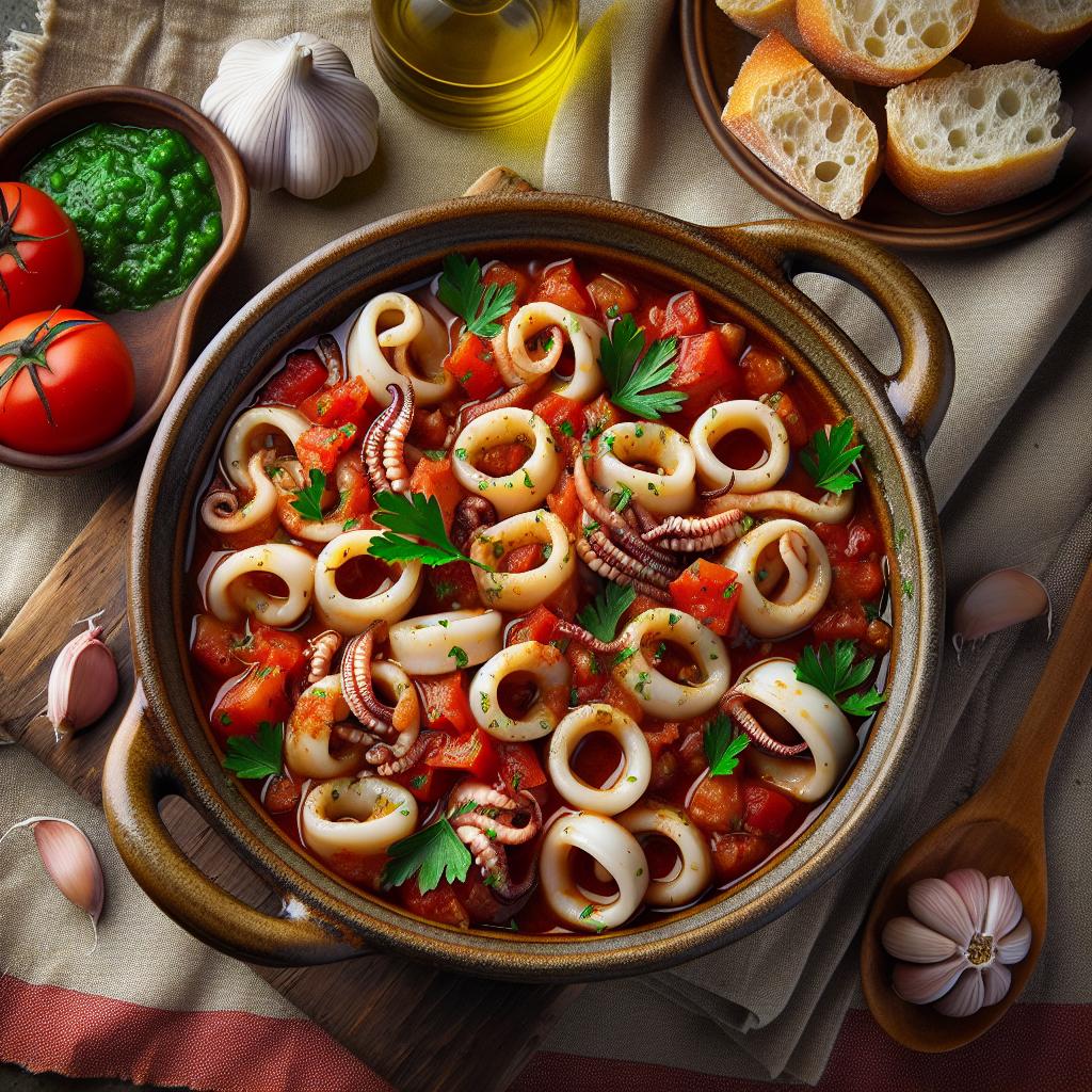 Calamares guisados