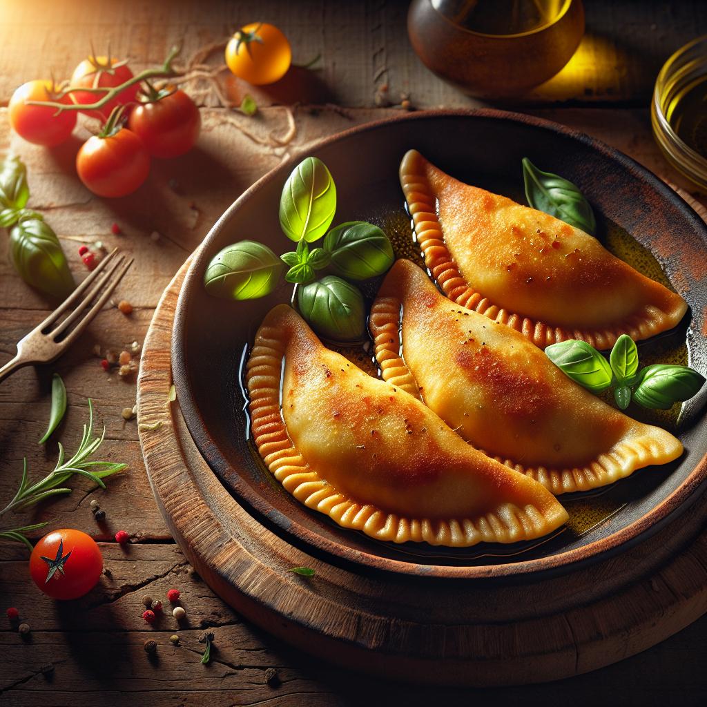 Calzones en sartén