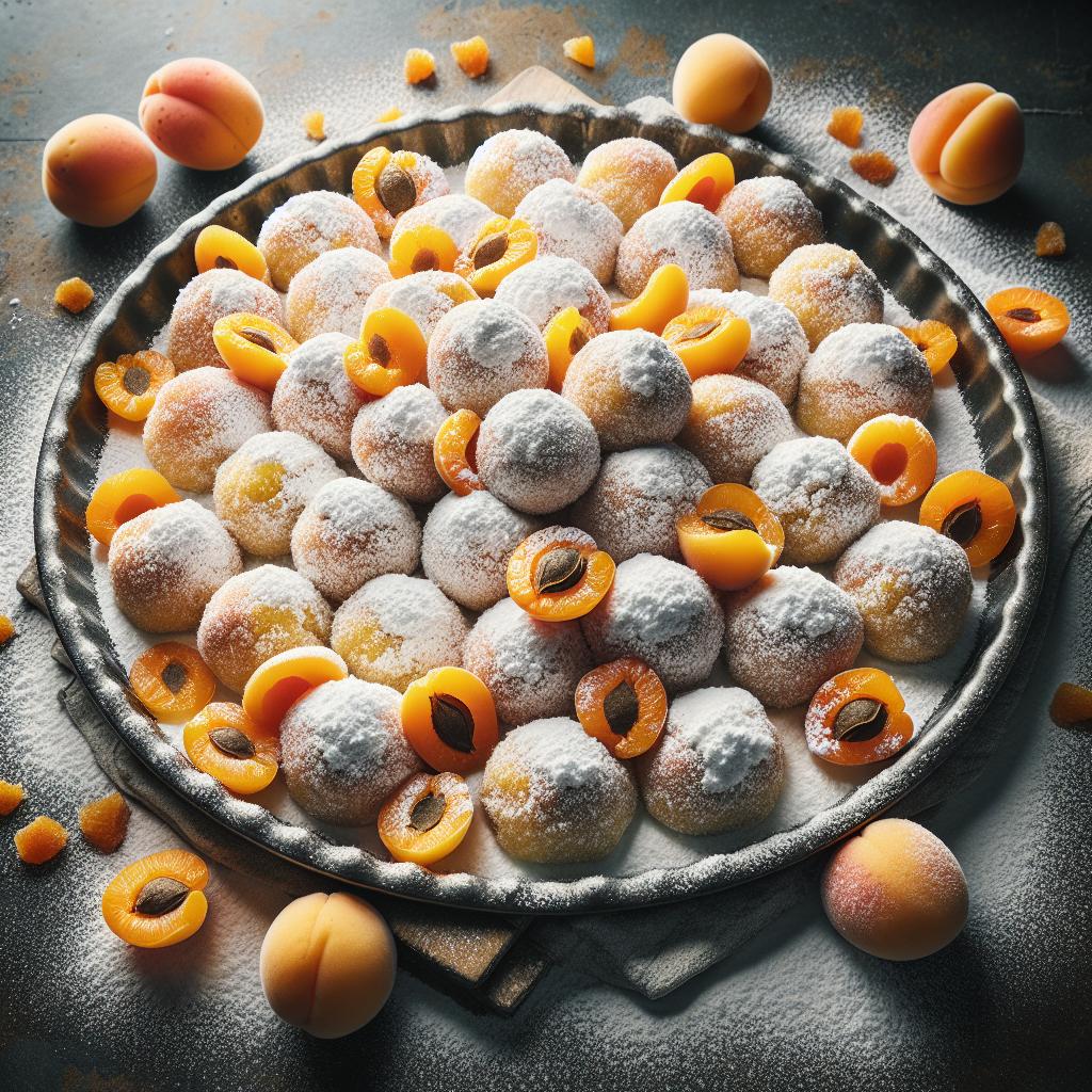 Canederli dulces con albaricoques