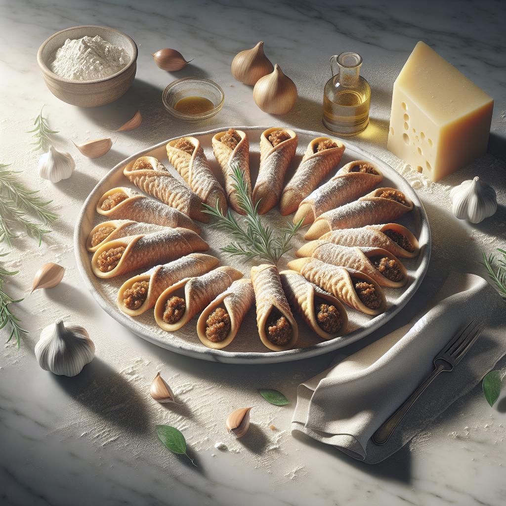 Cannoli de carne filante
