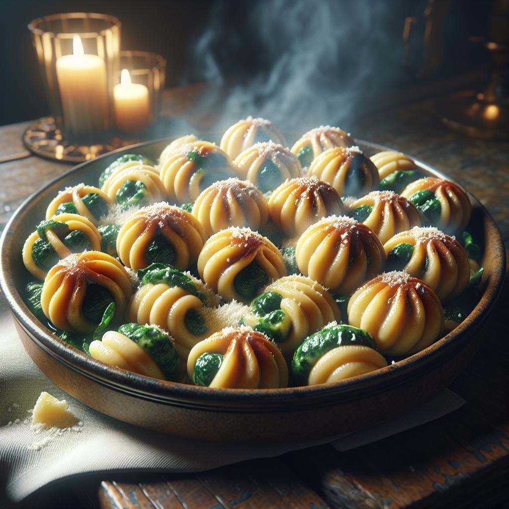 Caramelos de ricotta y espinacas