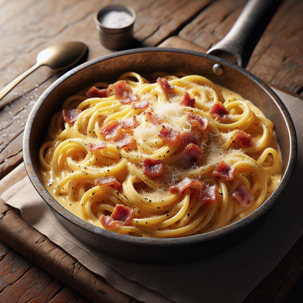Carbonara a la romana cremosa
