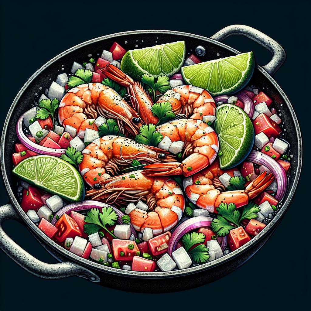Ceviche de gambas