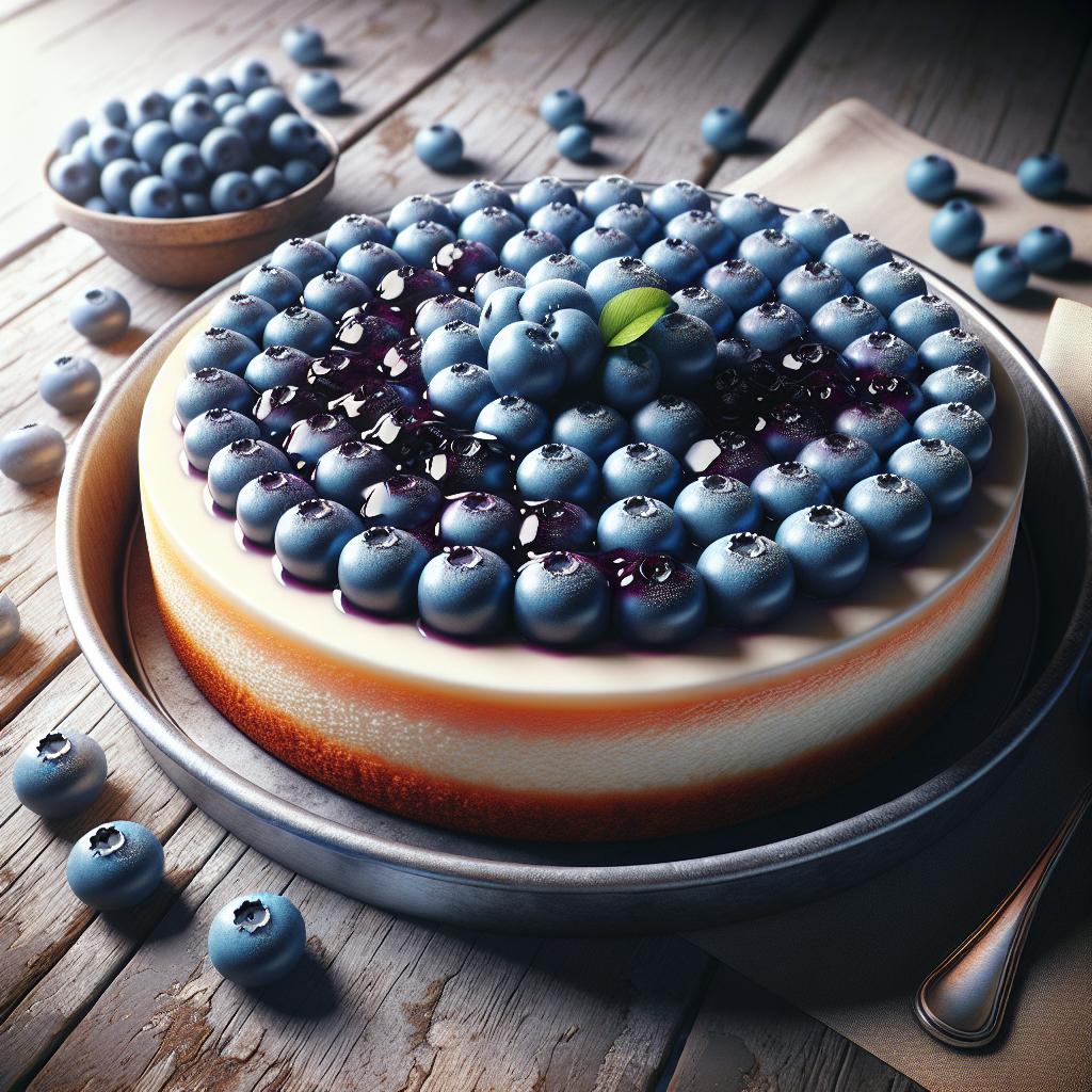 Cheesecake de arándanos