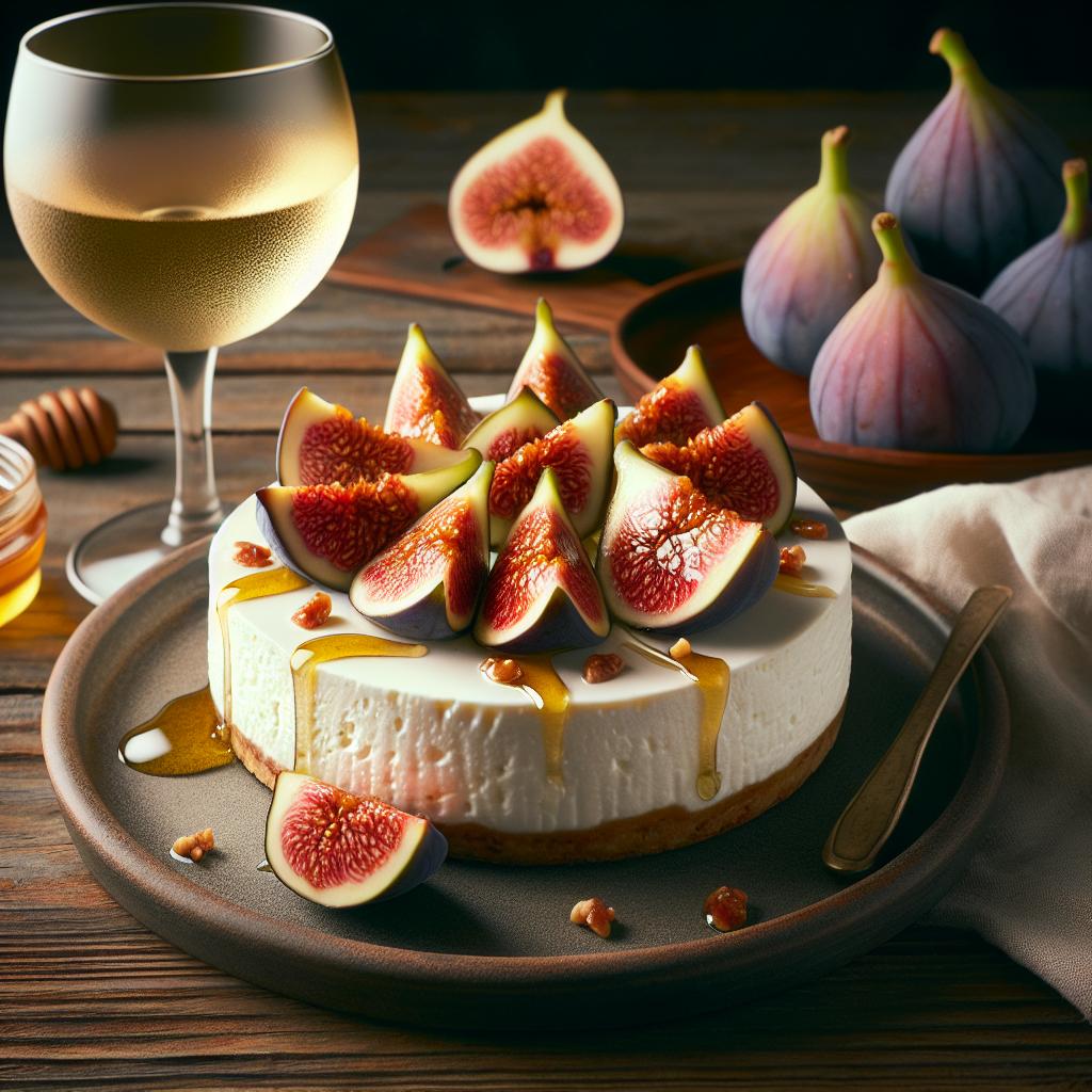 Cheesecake allo yogurt, fichi e miele