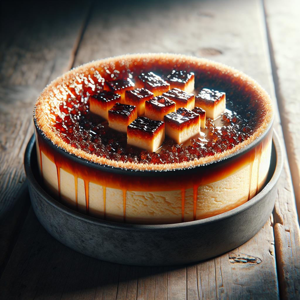 Cheesecake con crème brûlée