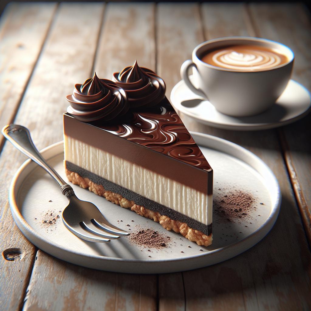 Cheesecake horneada al chocolate