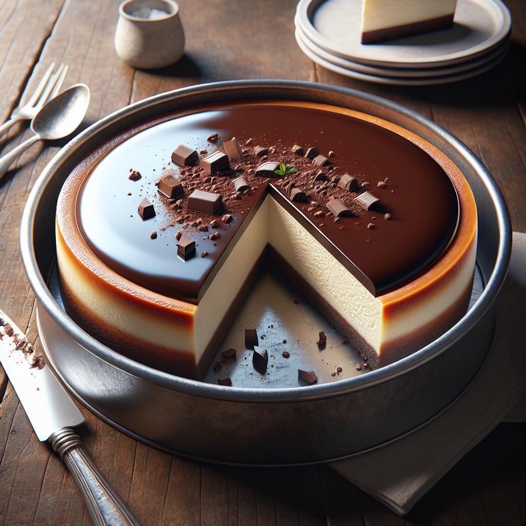 Cheesecake de ricotta y chocolate