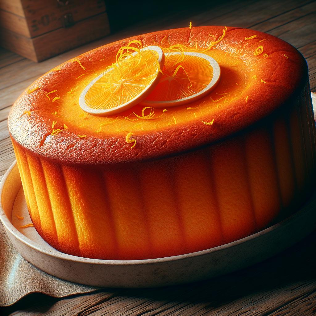 Chiffon cake a la naranja
