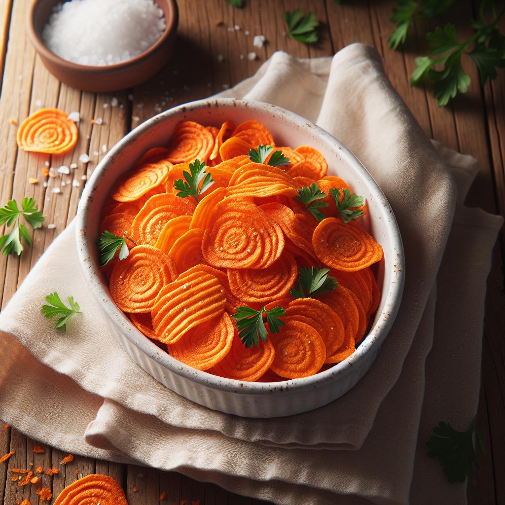 Chips de zanahoria