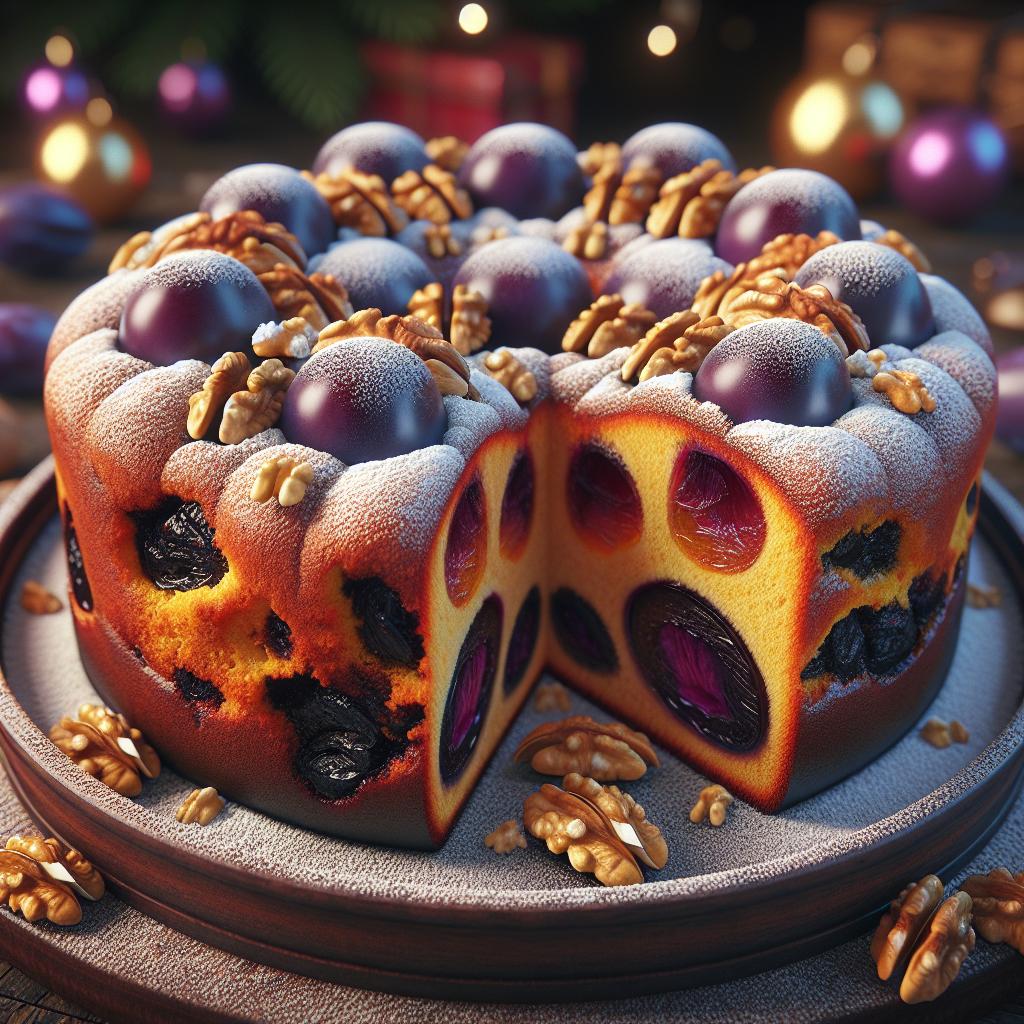 Christmas plumcake con nueces