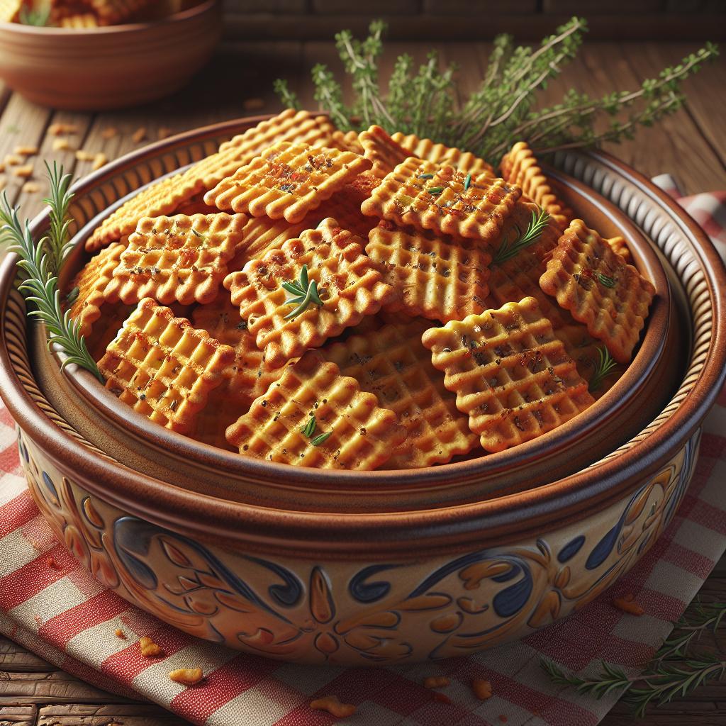 Obleas saladas crujientes
