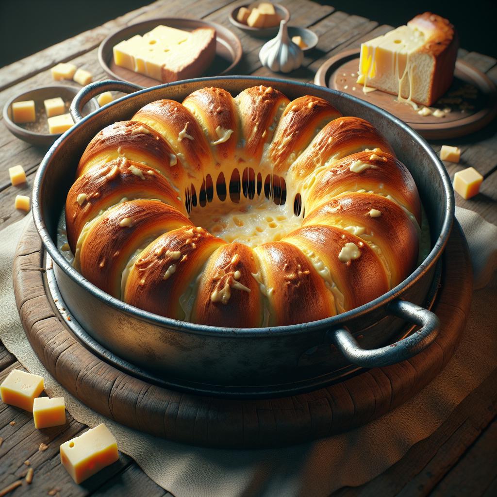 Rosca de pan al queso