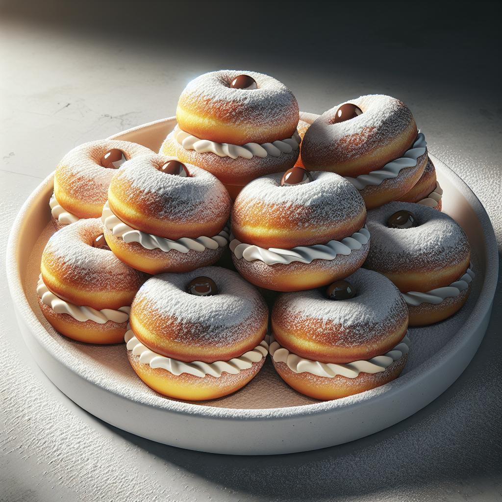 Rosquillas de ricotta y chocolate