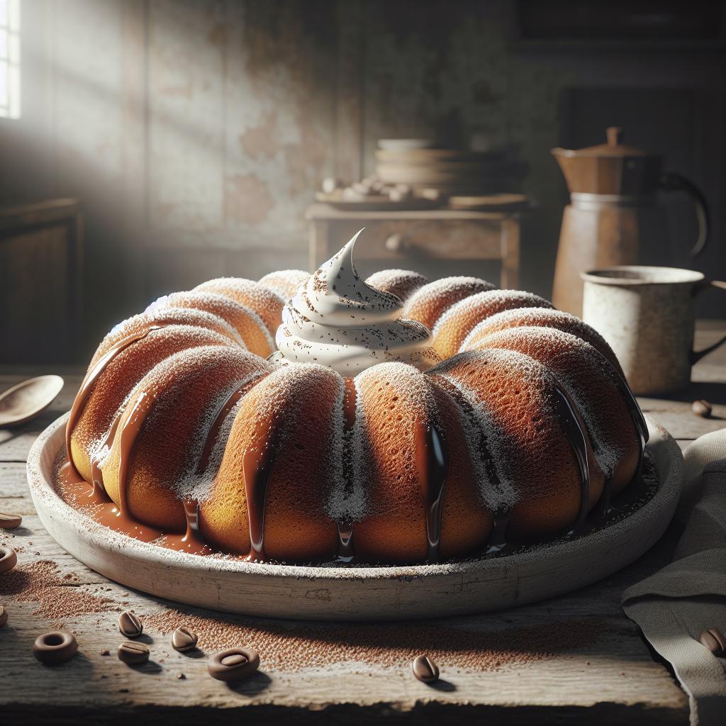 Rosca al café de cebada y yogur