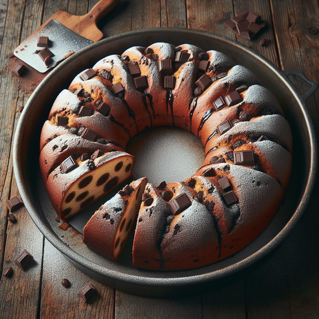 Bizcocho de café y chocolate