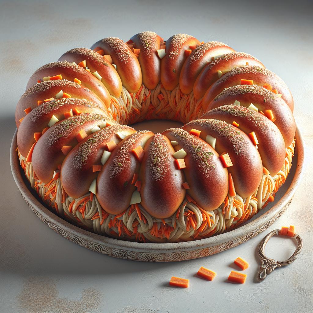 Ciambellone de zanahorias y manzanas