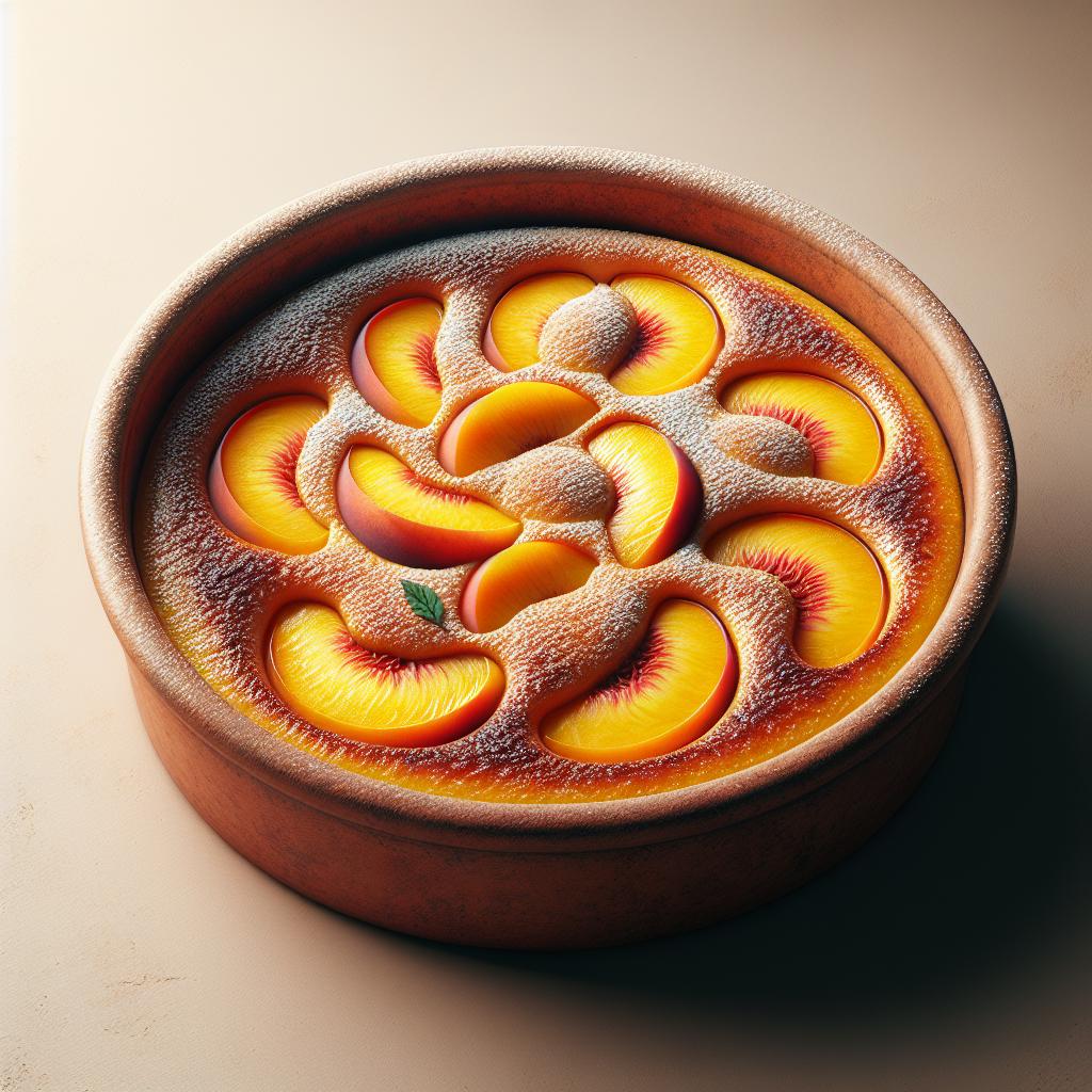 Clafoutis de melocotones