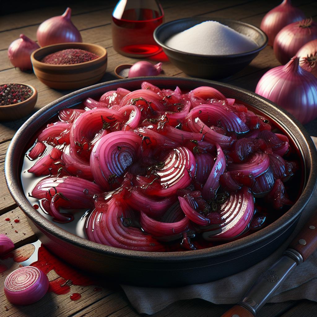 Compota de cebollas rojas