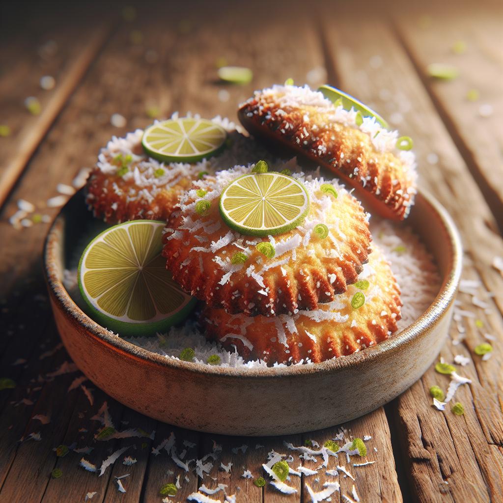 Cookies de coco y lima