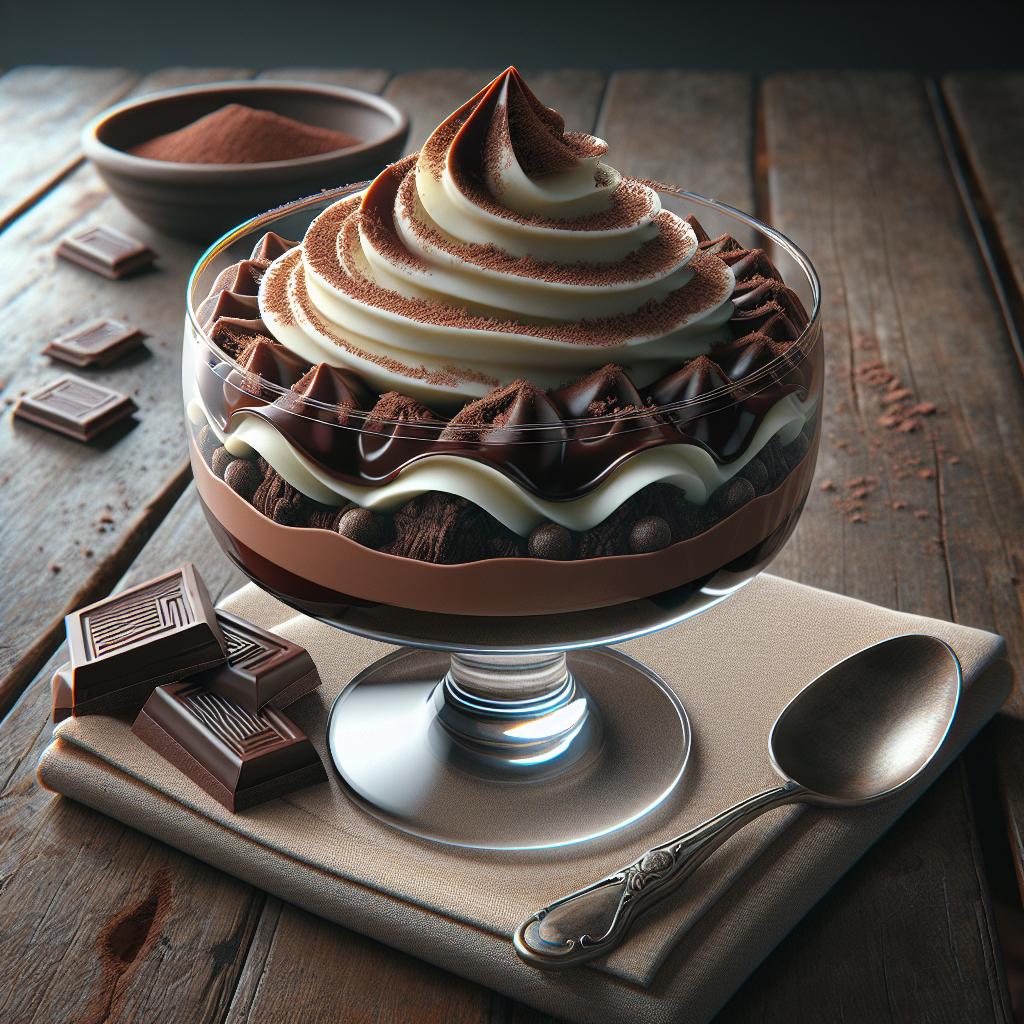 Copa de chocolate y nata