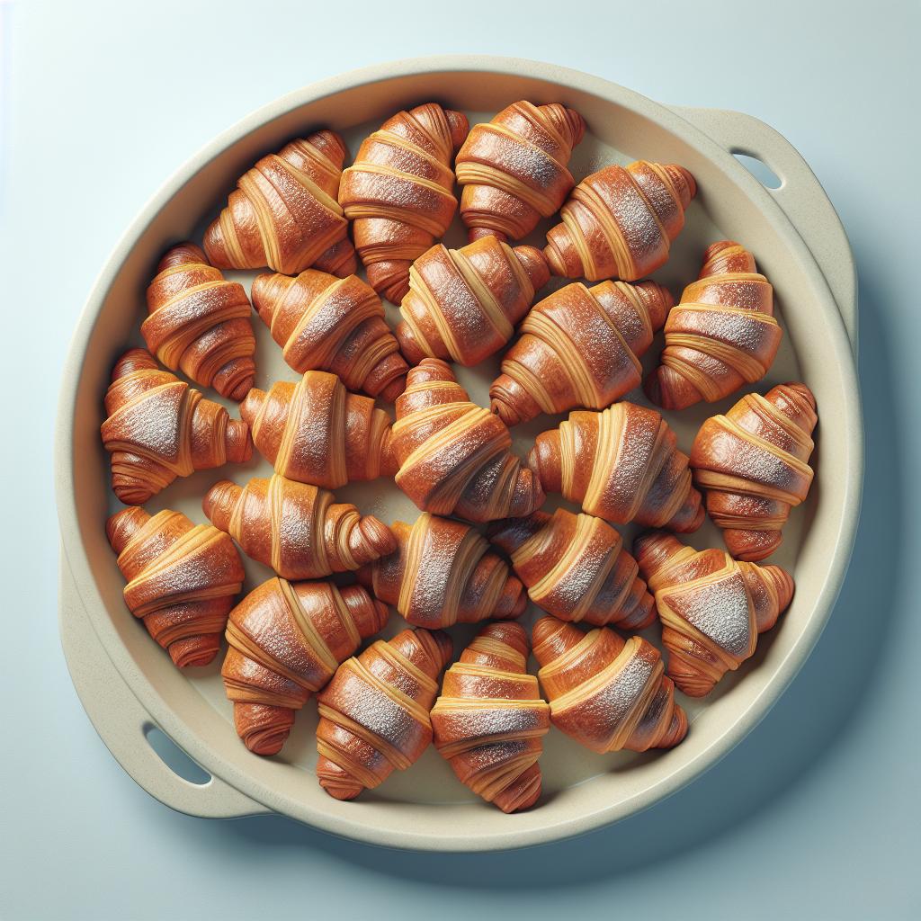 Croissants integrales con miel