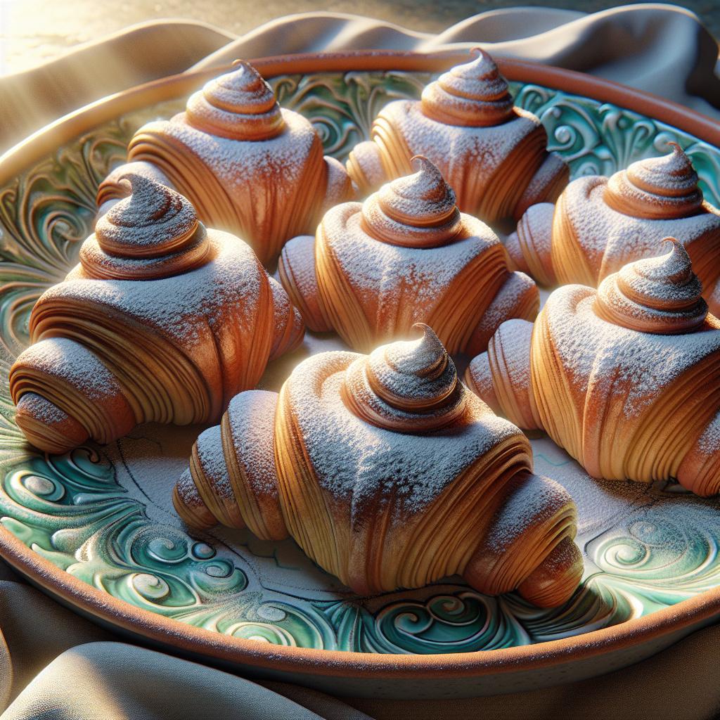Croissants sin mantequilla