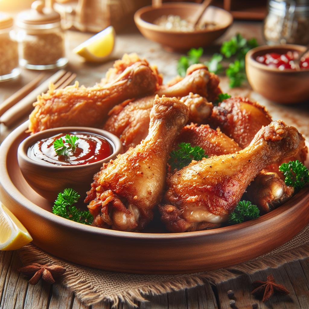 Muslos de pollo crujientes